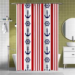 Nautical-papers-nautical-background Shower Curtain 48  X 72  (small)  by Amaryn4rt