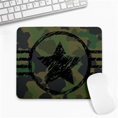 Military-camouflage-design Large Mousepad by Amaryn4rt