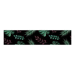 Tropical Leaves Pattern Velvet Scrunchie by Amaryn4rt