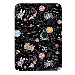 Animals Galaxy Space Rectangular Glass Fridge Magnet (4 Pack) by Pakjumat