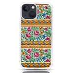 Flower Fabric Design iPhone 13 mini TPU UV Print Case Front