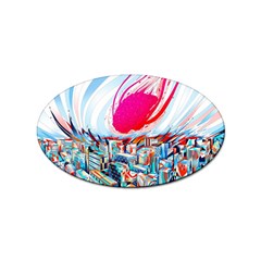 Artistic Psychedelic Art Sticker Oval (100 Pack) by Modalart