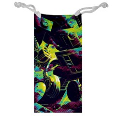 Artistic Psychedelic Abstract Jewelry Bag by Modalart