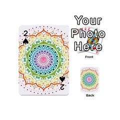 Mandala Pattern Rainbow Pride Playing Cards 54 Designs (mini) by Vaneshop