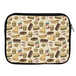 Junk Food Hipster Pattern Apple iPad 2/3/4 Zipper Cases Front