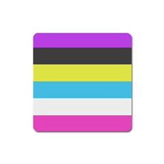 Bigender Flag Copy Square Magnet by Dutashop