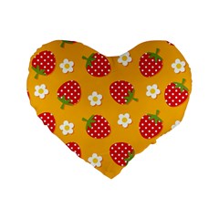 Strawberry Standard 16  Premium Heart Shape Cushions by Dutashop