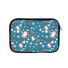 Christmas Pattern Santa Blue Apple Macbook Pro 15  Zipper Case by Sarkoni