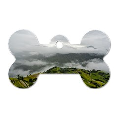 Residential Paddy Field Step Cloud Dog Tag Bone (two Sides) by Sarkoni