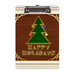 Art Deco Holiday Card A5 Acrylic Clipboard by Amaryn4rt