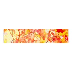 Monotype Art Pattern Leaves Colored Autumn Velvet Scrunchie by Amaryn4rt