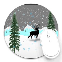 Rocky Mountain High Colorado Round Mousepad by Amaryn4rt