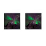 Fantasy Pyramid Mystic Space Aurora Cufflinks (Square) Front(Pair)