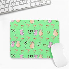 Pig Heart Digital Small Mousepad by Ravend