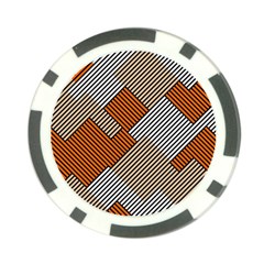 Abstract Pattern Line Art Design Decoration Poker Chip Card Guard (10 Pack) by Ravend