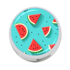 Watermelon Fruit Slice 4-port Usb Hub (two Sides) by Ravend