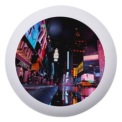 Roadway Surrounded Building During Nighttime Dento Box With Mirror by Modalart