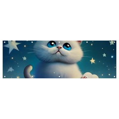 Cat On The Sky Banner And Sign 12  X 4  by 1212