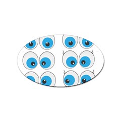 Eyes Comic Cartoon Fun Funny Toon Sticker Oval (100 Pack) by Ndabl3x