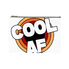 Cool Af Cool As Super Cosmetic Bag (large) by Ndabl3x