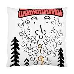 Santa Claus Cabin Hut Campfire Standard Cushion Case (one Side) by Ndabl3x