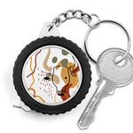 Abstract Bull Art Design Measuring Tape Front