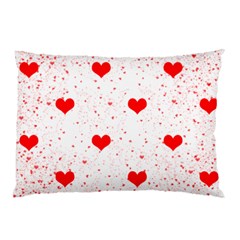 Hearts Romantic Love Valentines Pillow Case by Ndabl3x