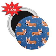 Corgi Patterns 2 25  Magnets (10 Pack)  by Ndabl3x