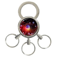 Physics Quantum Physics Particles 3-ring Key Chain by Sarkoni