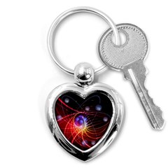 Physics Quantum Physics Particles Key Chain (heart) by Sarkoni