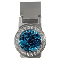 Blue Abstract Balls Spheres Money Clips (cz)  by Amaryn4rt