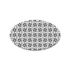 Ellipse Pattern Ellipse Dot Pattern Sticker (oval) by Apen