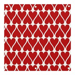 Hearts Pattern Seamless Red Love Banner And Sign 3  X 3  by Apen