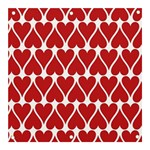 Hearts Pattern Seamless Red Love Banner and Sign 3  x 3  Front