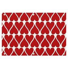 Hearts Pattern Seamless Red Love Banner And Sign 6  X 4  by Apen