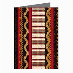 Textile Pattern Abstract Fabric Greeting Cards (pkg Of 8) by Modalart