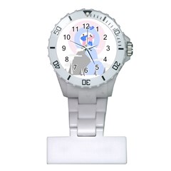 Achievement Success Mountain Clouds Plastic Nurses Watch by Modalart