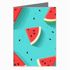 Watermelon Fruit Slice Greeting Card by Bedest