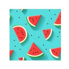 Watermelon Fruit Slice Square Satin Scarf (30  X 30 ) by Bedest