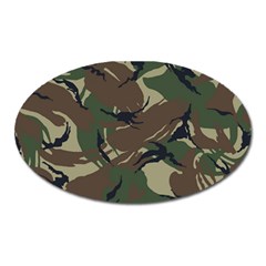 Camouflage Pattern Fabric Oval Magnet by Bedest