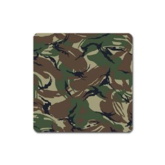 Camouflage Pattern Fabric Square Magnet by Bedest