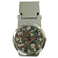 Camouflage Pattern Fabric Money Clip Watches by Bedest