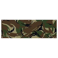 Camouflage Pattern Fabric Banner And Sign 12  X 4  by Bedest