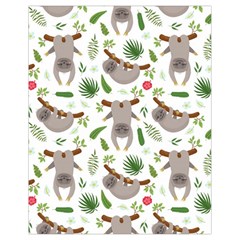 Seamless Pattern With Cute Sloths Drawstring Bag (small) by Ndabl3x