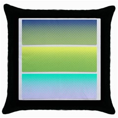 Pattern Banner Background Dot Set Throw Pillow Case (black) by Ravend