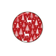 Christmas Tree Deer Pattern Red Hat Clip Ball Marker (10 Pack) by Ravend