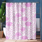 Peony Asia Spring Flowers Natural Shower Curtain 60  x 72  (Medium)  60 x72  Curtain