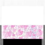 Valentine Background Hearts Bokeh Rectangular Jigsaw Puzzl Front