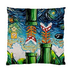 Cartoon Game Games Starry Night Doctor Who Van Gogh Parody Standard Cushion Case (two Sides) by Modalart