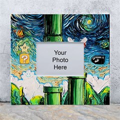 Cartoon Game Games Starry Night Doctor Who Van Gogh Parody White Wall Photo Frame 5  X 7  by Modalart